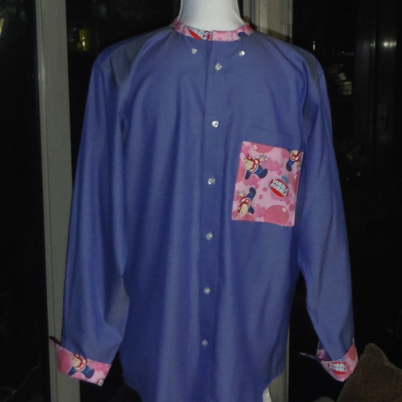 Bubble Gum! on Lands' End Medium w Fun Cuffs - Picture 2 of 4